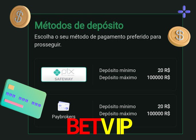 O cassino BETVIPbet oferece uma grande variedade de métodos de pagamento